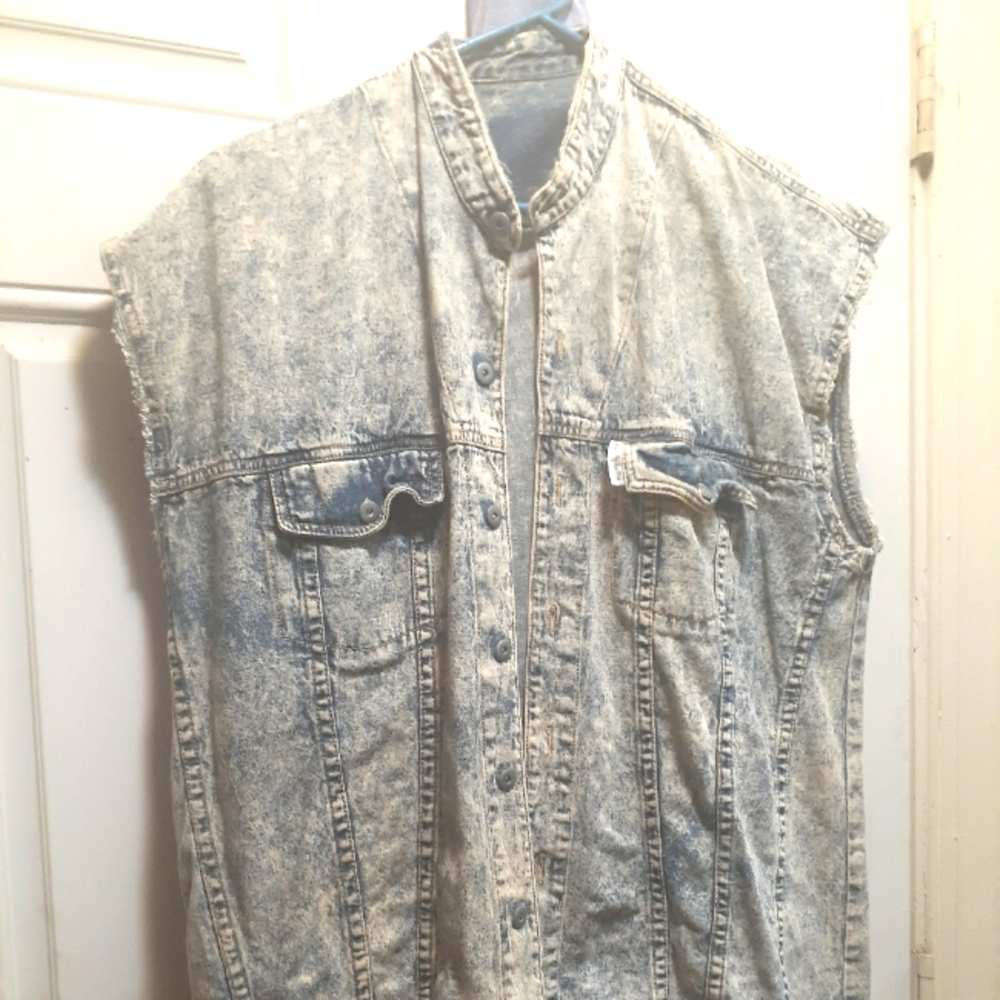 Denim Sleeveless Jacket